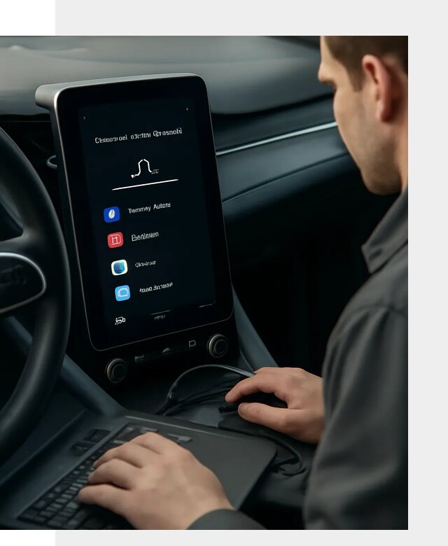 Установка приложений Lynk Co на автомобиль в Кохме
